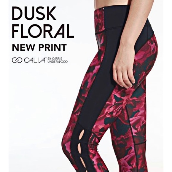 CALIA by Carrie Underwood Dusk Floral Essential Leggings. Size Small. NEW - Picture 2 of 13